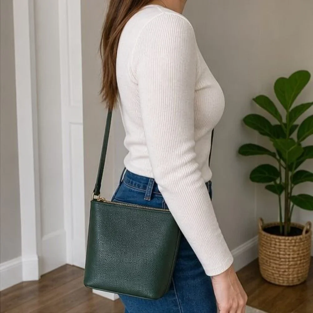 Olive Zip Crossbody Bag